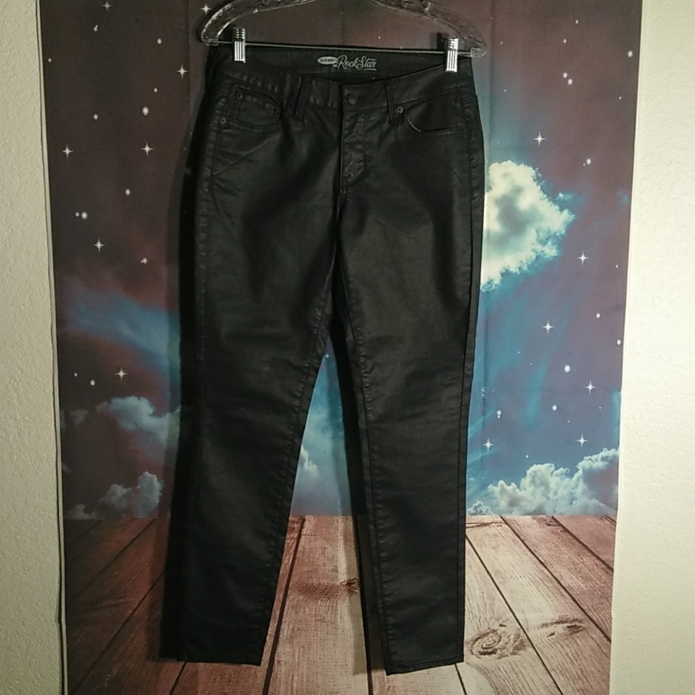 Old Navy Rock Star faux leather pants